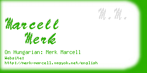 marcell merk business card